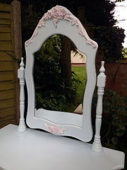 French Vintage Dressing Table & Mirror
