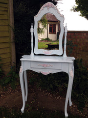French Vintage Dressing Table & Mirror